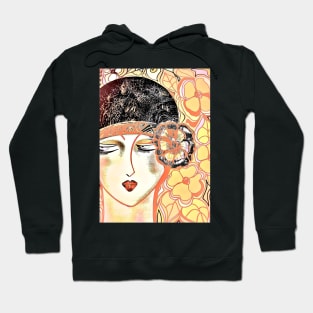 dusty art deco flapper Hoodie